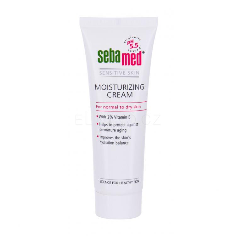 SebaMed Sensitive Skin Moisturizing Denní pleťový krém pro ženy 50 ml poškozená krabička