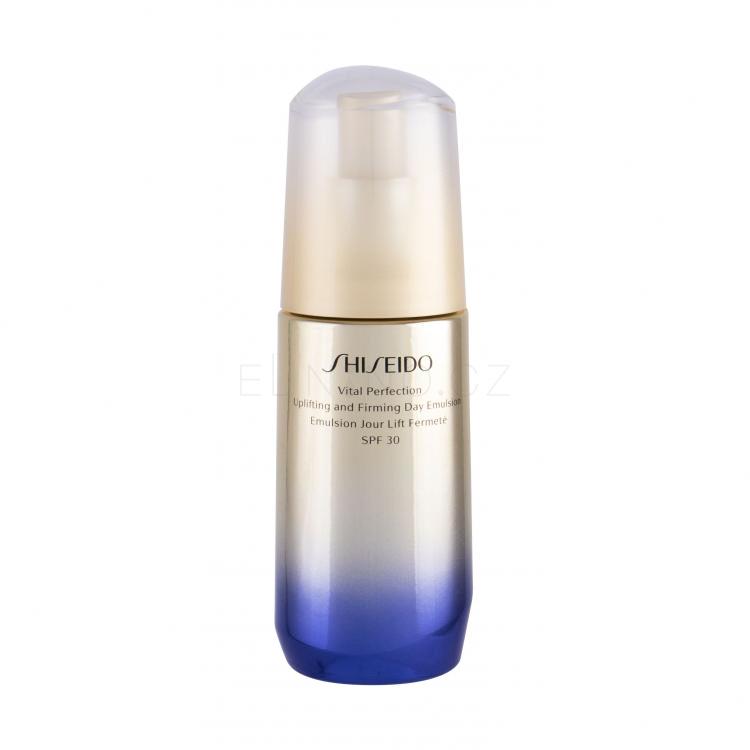 Shiseido Vital Perfection Uplifting And Firming Emulsion SPF30 Pleťové sérum pro ženy 75 ml poškozená krabička