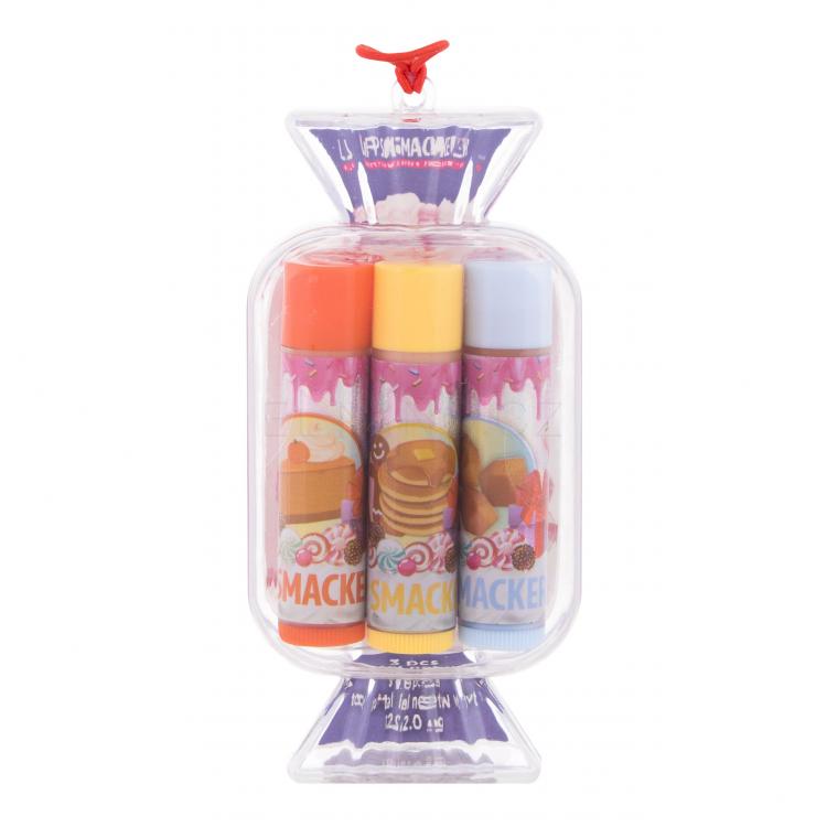 Lip Smacker Candy Pumpkin Cheesecake Dárková kazeta balzám na rty Candy 4 g + balzám na rty Candy 4 g Gingerbread Pancakes + balzám na rty Candy 4 g Butterscotch Frosting