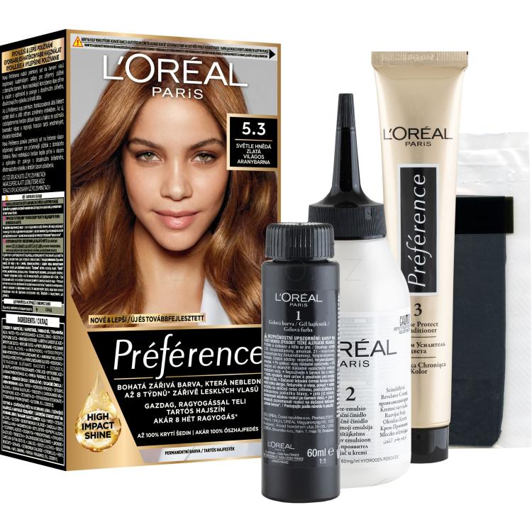 L&#039;Oréal Paris Préférence Barva na vlasy pro ženy 60 ml Odstín 5.3