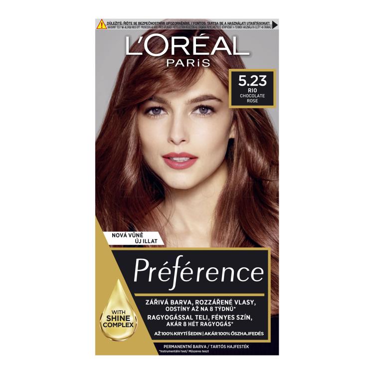 L&#039;Oréal Paris Préférence Barva na vlasy pro ženy 60 ml Odstín 5.23