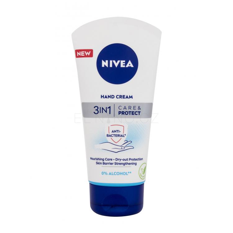 Nivea Care &amp; Protect 3in1 Krém na ruce pro ženy 75 ml