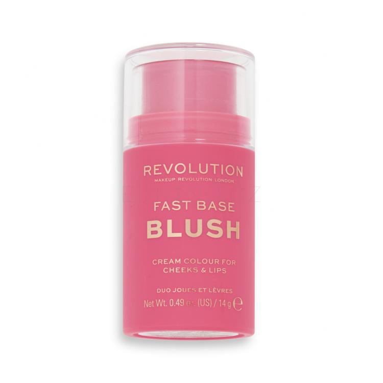 Makeup Revolution London Fast Base Blush Tvářenka pro ženy 14 g Odstín Rose