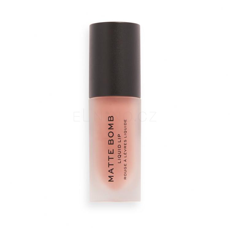 Makeup Revolution London Matte Bomb Rtěnka pro ženy 4,6 ml Odstín Delicate Brown