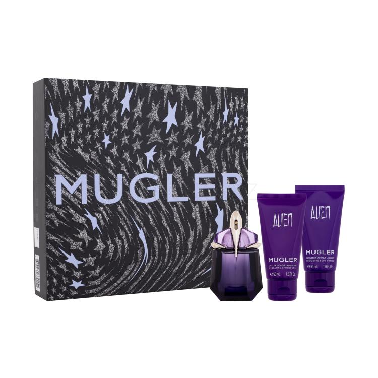 Mugler Alien SET1 Dárková kazeta parfémovaná voda 30 ml + sprchové mléko 50 ml + tělové mléko 50 ml