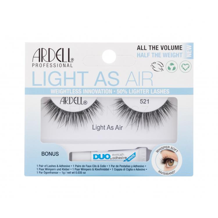 Ardell Light As Air 521 Umělé řasy pro ženy Odstín Black Set