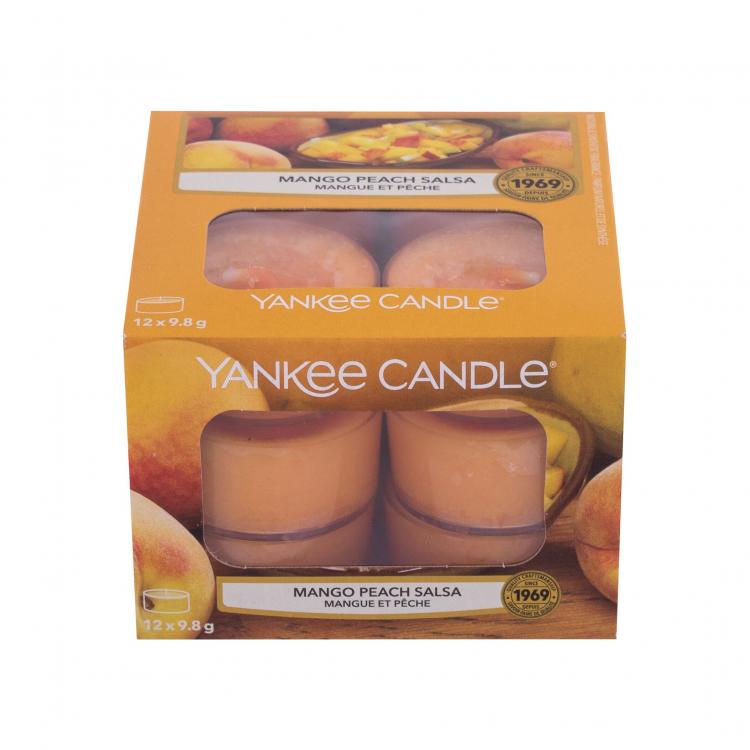 Yankee Candle Mango Peach Salsa Vonná svíčka 117,6 g poškozená krabička