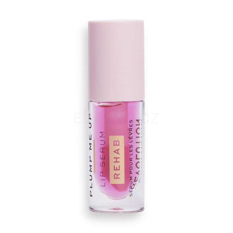 Makeup Revolution London Rehab Plump Me Up Lip Serum Olej na rty pro ženy 4,6 ml Odstín Pink Glaze