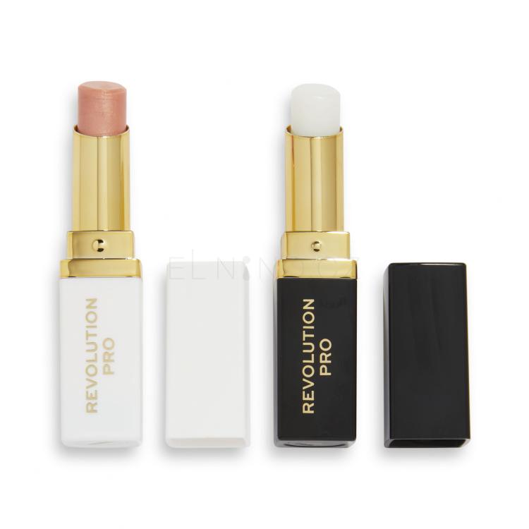 Revolution Pro Lip Balm Duo Dárková kazeta balzám na rty Clear Lip Balm 2,7 g + balzám na rty Tinted Lip Balm 2,7 g