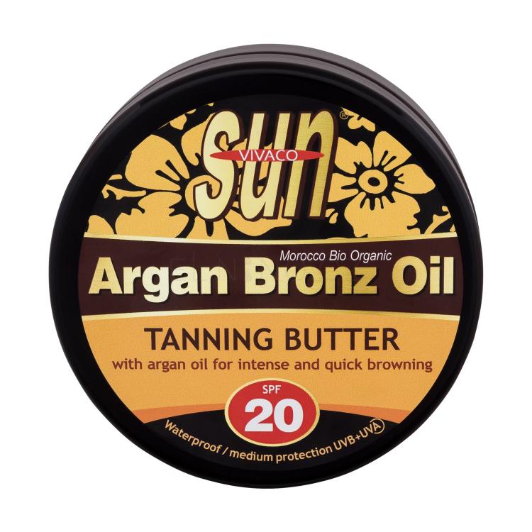 Vivaco Sun Argan Bronz Oil Tanning Butter SPF20 Opalovací přípravek na tělo 200 ml