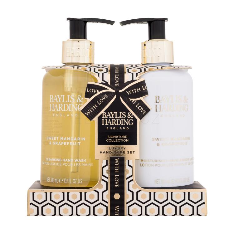 Baylis &amp; Harding Sweet Mandarin &amp; Grapefruit Signature Collection Set Dárková kazeta tělové mléko Sweet Mandarin &amp; Grapefruit 300 ml + tekuté mýdlo Sweet Mandarin &amp; Grapefruit 300 ml