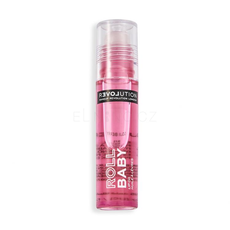 Revolution Relove Baby Roll Lip Oil Olej na rty pro ženy 5 ml Odstín Goji Berry