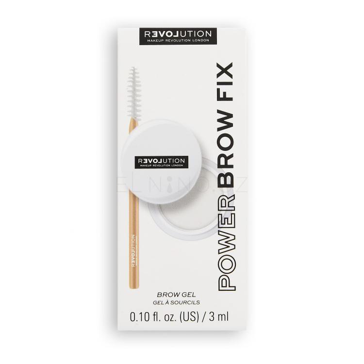 Revolution Relove Power Brow Fix Gel a pomáda na obočí pro ženy 3 ml