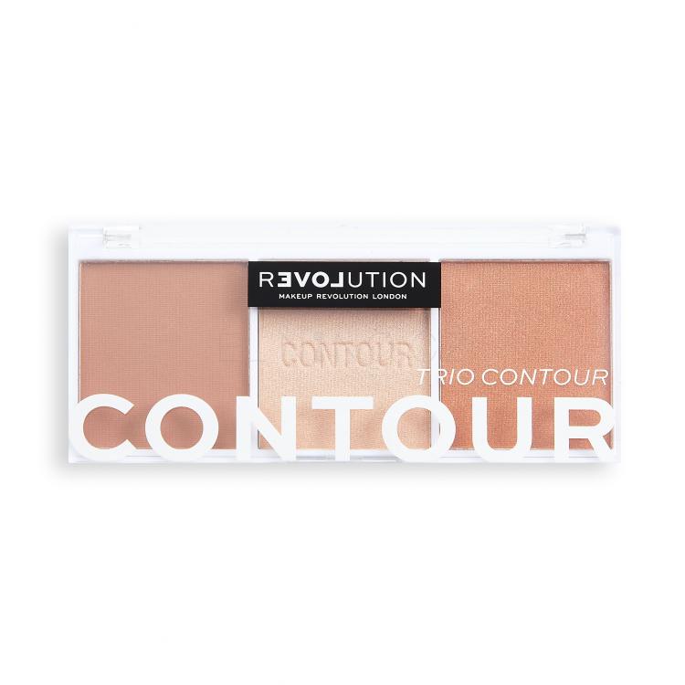 Revolution Relove Colour Play Contour Trio Konturovací paletka pro ženy 6 g Odstín Baked Sugar