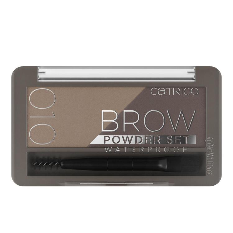 Catrice Brow Powder Set Set a paletka na obočí pro ženy 4 g Odstín 010 Ash Blond