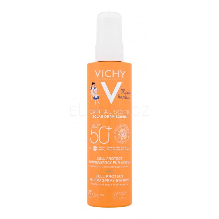 Vichy Capital Soleil Kids Cell Protect Water Fluid Spray SPF50+ Opalovací přípravek na tělo pro děti 200 ml