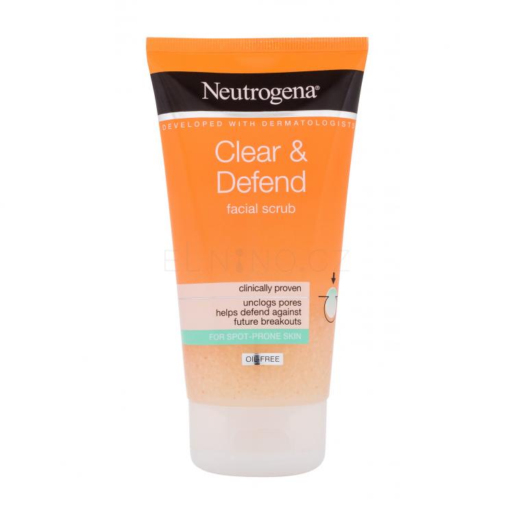 Neutrogena Clear &amp; Defend Facial Scrub Peeling 150 ml