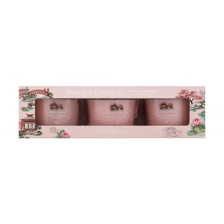 Yankee Candle Tranquil Garden Dárková kazeta vonná svíčka 3 x 37 g