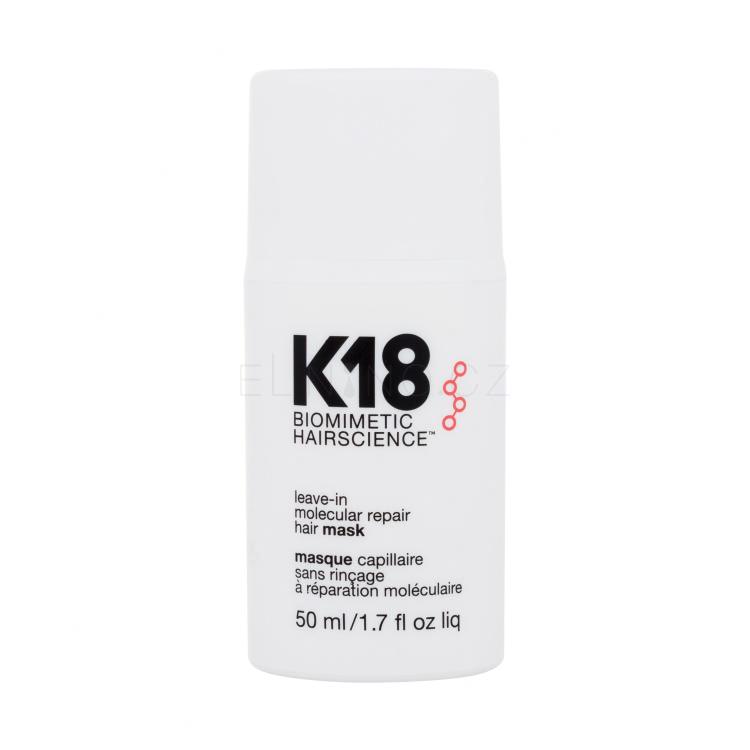 K18 Molecular Repair Leave-In Hair Mask Maska na vlasy pro ženy 50 ml poškozená krabička