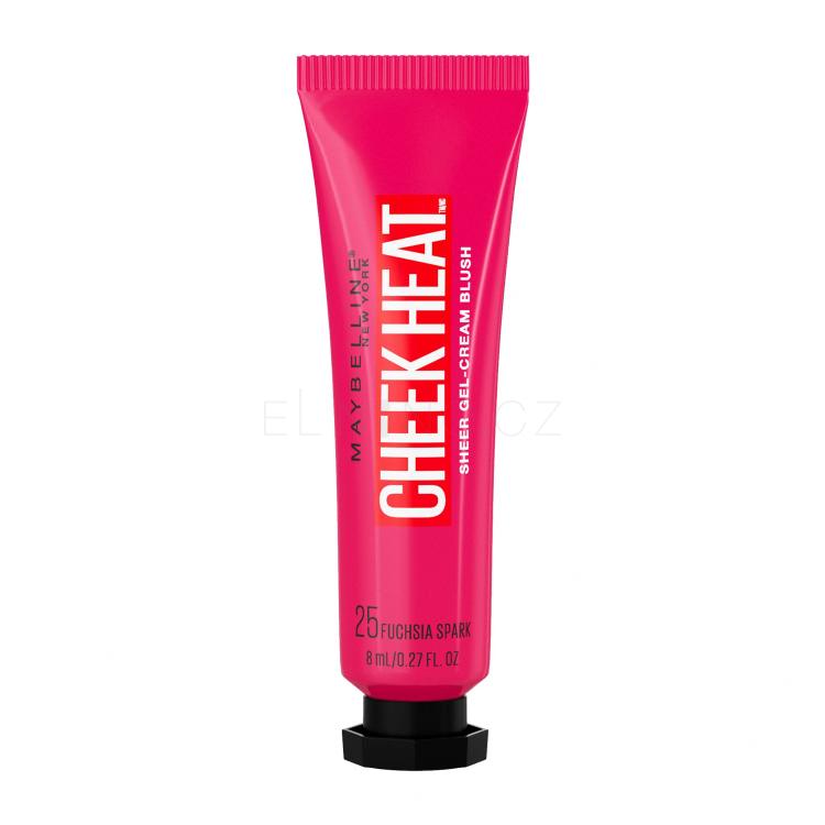 Maybelline Cheek Heat Tvářenka pro ženy 8 ml Odstín 25 Fuchsia Spark