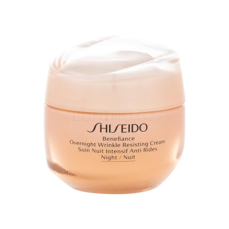 Shiseido Benefiance Overnight Wrinkle Resisting Cream Noční pleťový krém pro ženy 50 ml poškozená krabička