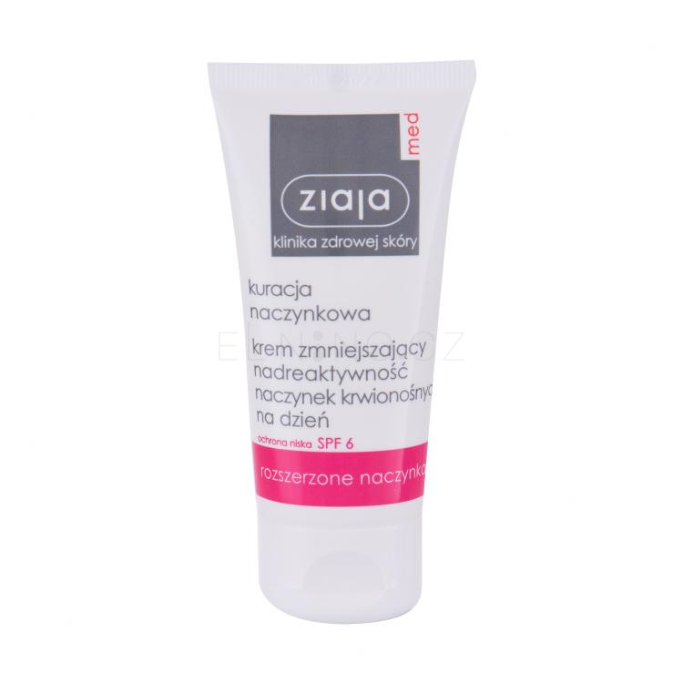 Ziaja Med Capillary Treatment SPF6 Denní pleťový krém pro ženy 50 ml poškozená krabička