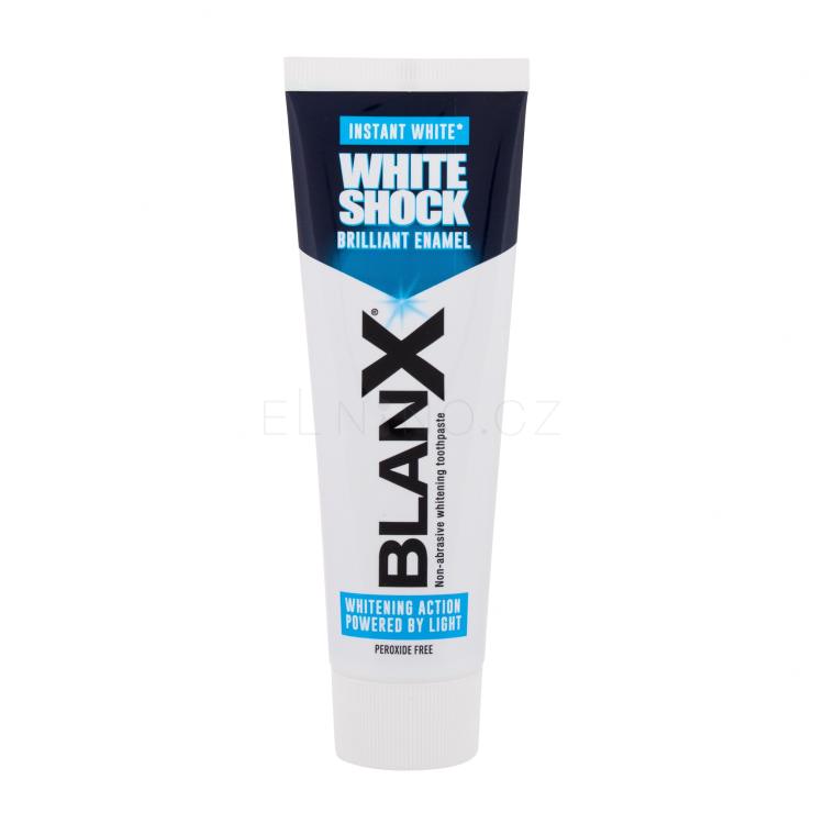 BlanX White Shock Zubní pasta 75 ml poškozená krabička