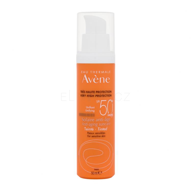 Avene Anti-Age Suncare Tinted SPF50+ Opalovací přípravek na obličej pro ženy 50 ml