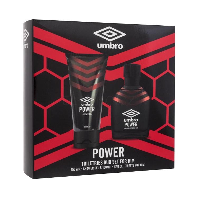 UMBRO Power Dárková kazeta toaletní voda 100 ml + sprchový gel 150 ml poškozená krabička