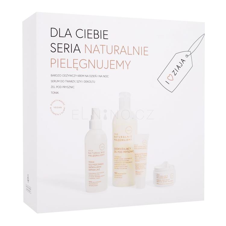 Ziaja Natural Care Dárková kazeta pleťový krém Natural Care Intensely Nourishing Day &amp; Night Cream 50 ml + pleťové sérum Natural Care Face And Neck Serum 30 ml + pleťové tonikum Natural Care Face Toner 200 ml + sprchový gel Natural Care Shower Gel Refreshing 400 ml