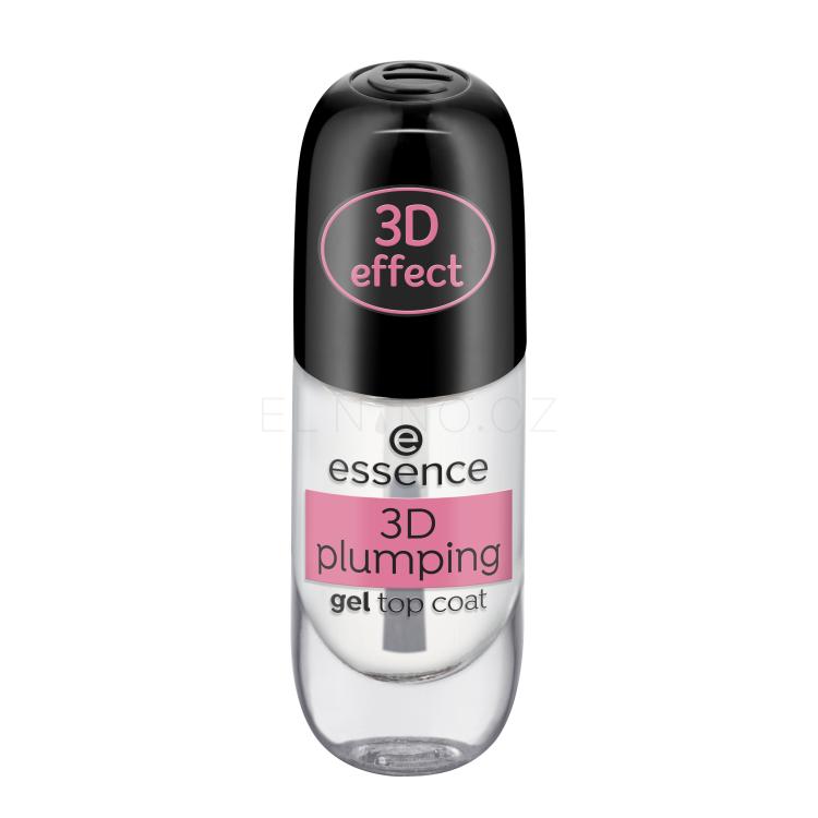 Essence 3D Plumping Gel Top Coat Lak na nehty pro ženy 8 ml