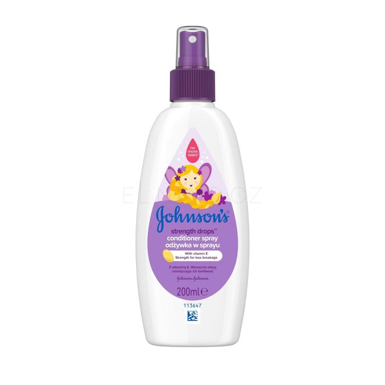 Johnson´s Strength Drops Kids Conditioner Spray Kondicionér pro děti 200 ml