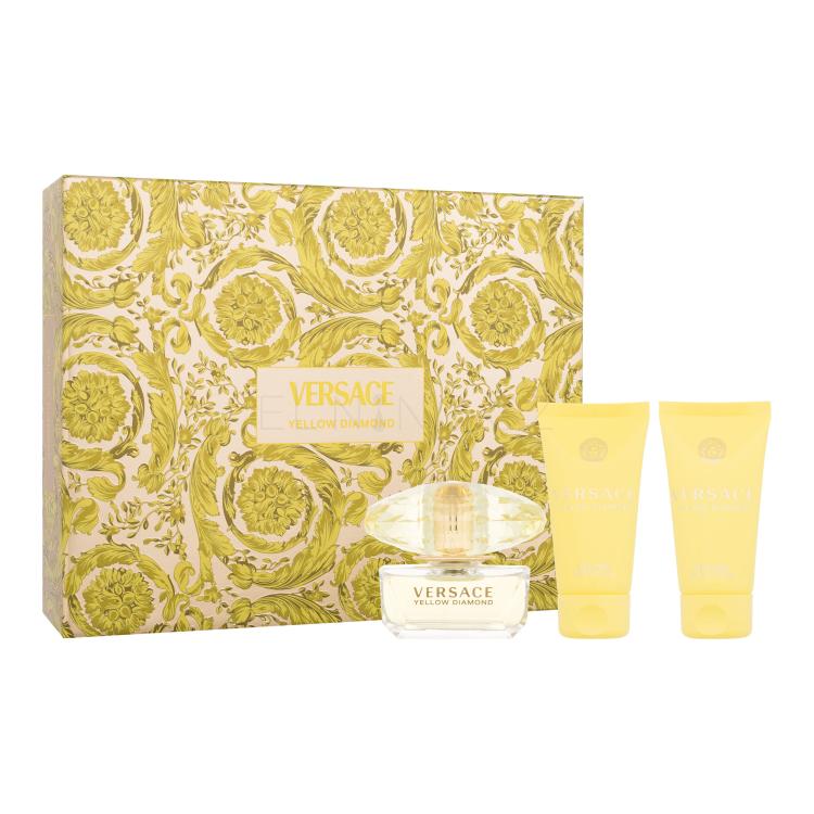 Versace Yellow Diamond Dárková kazeta toaletní voda 50 ml + tělové mléko 50 ml + sprchový gel 50 ml