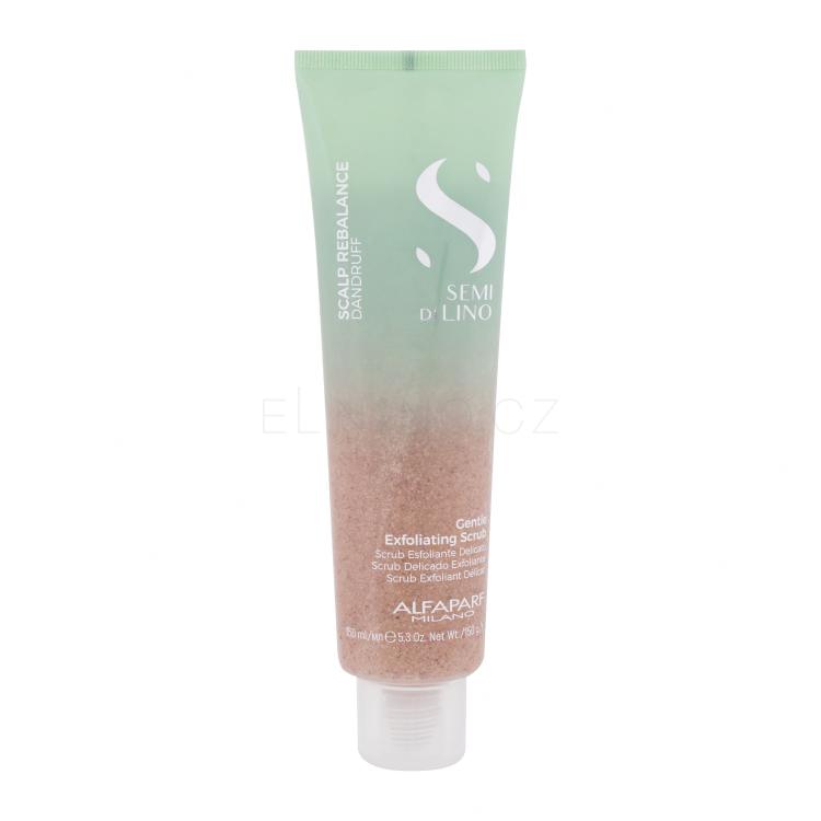 ALFAPARF MILANO Semi Di Lino Scalp Rebalance Gentle Exfoliating Scrub Přípravek proti lupům pro ženy 150 ml poškozená krabička