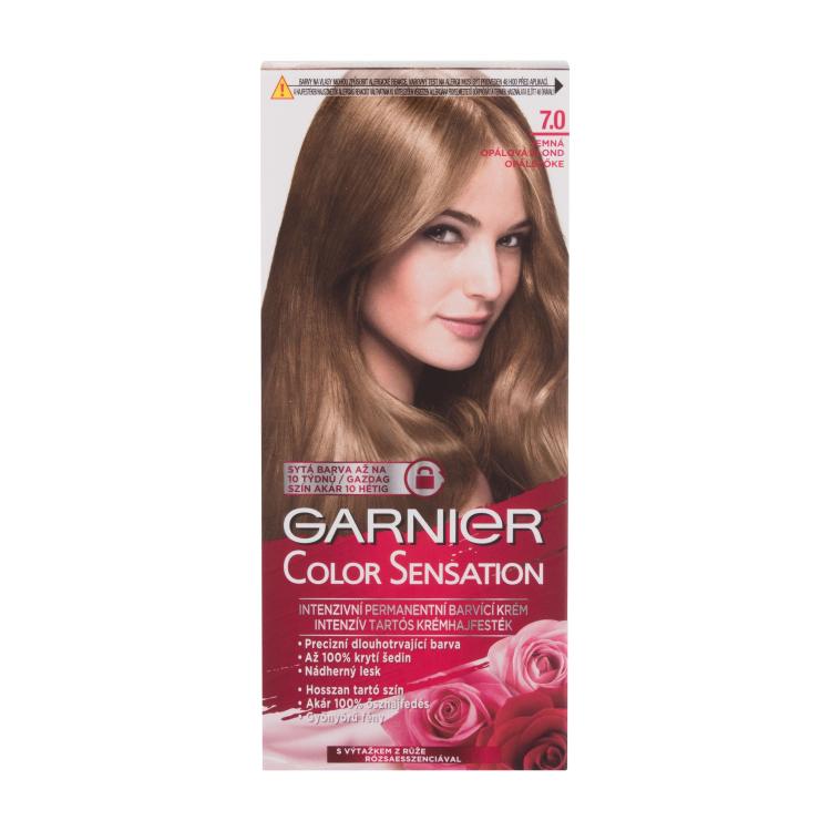 Garnier Color Sensation Barva na vlasy pro ženy 40 ml Odstín 7,0 Delicate Opal Blond poškozená krabička