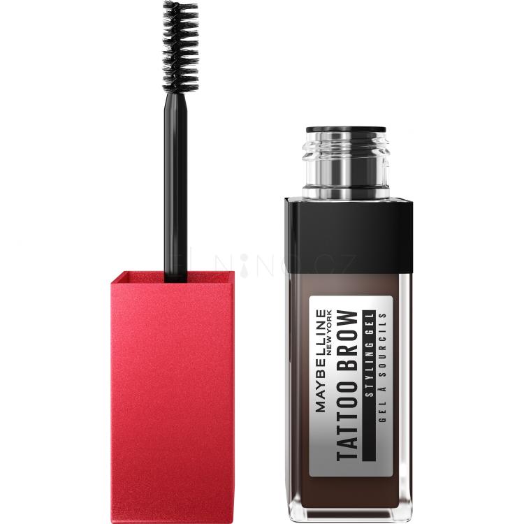 Maybelline Tattoo Brow 36H Styling Gel Gel a pomáda na obočí pro ženy 6 ml Odstín 260 Deep Brown