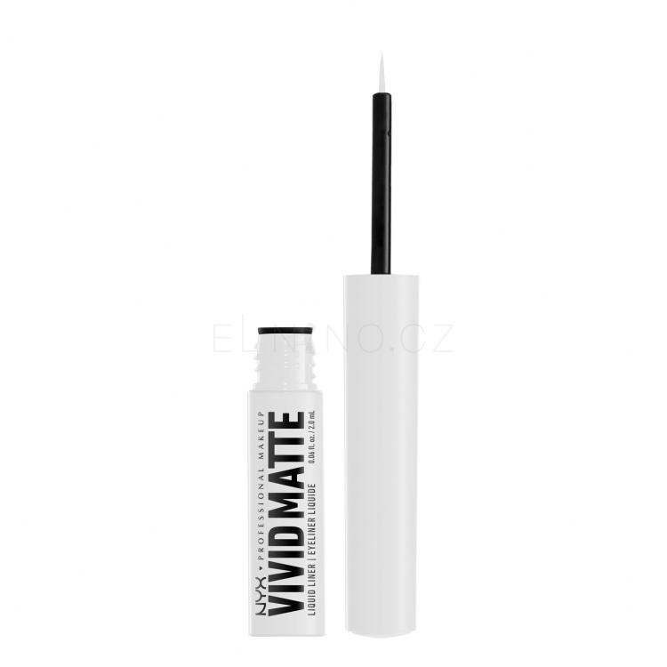 NYX Professional Makeup Vivid Matte Oční linka pro ženy 2 ml Odstín 02 White