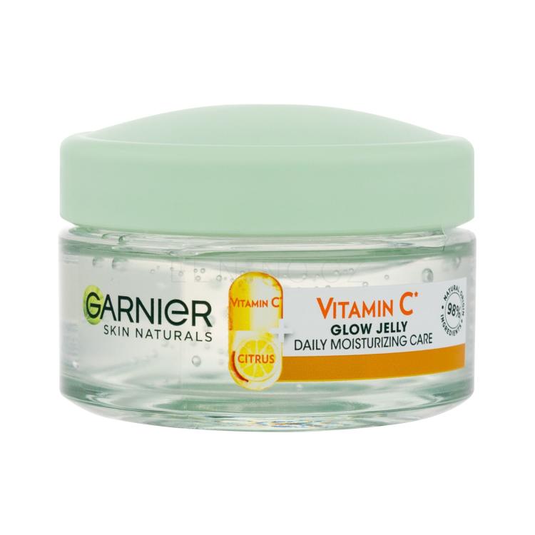 Garnier Skin Naturals Vitamin C Glow Jelly Daily Moisturizing Care Pleťový gel pro ženy 50 ml poškozená krabička