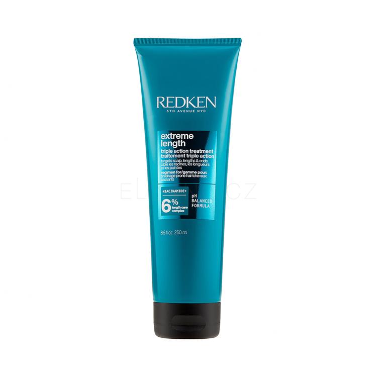 Redken Extreme Length Triple Action Treatment Maska na vlasy pro ženy 250 ml