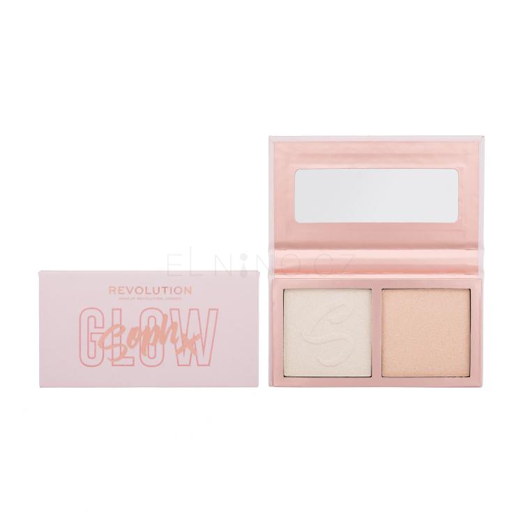 Makeup Revolution London Soph x Face Highlighter Duo Rozjasňovač pro ženy 9 g Odstín Sugar Frosting