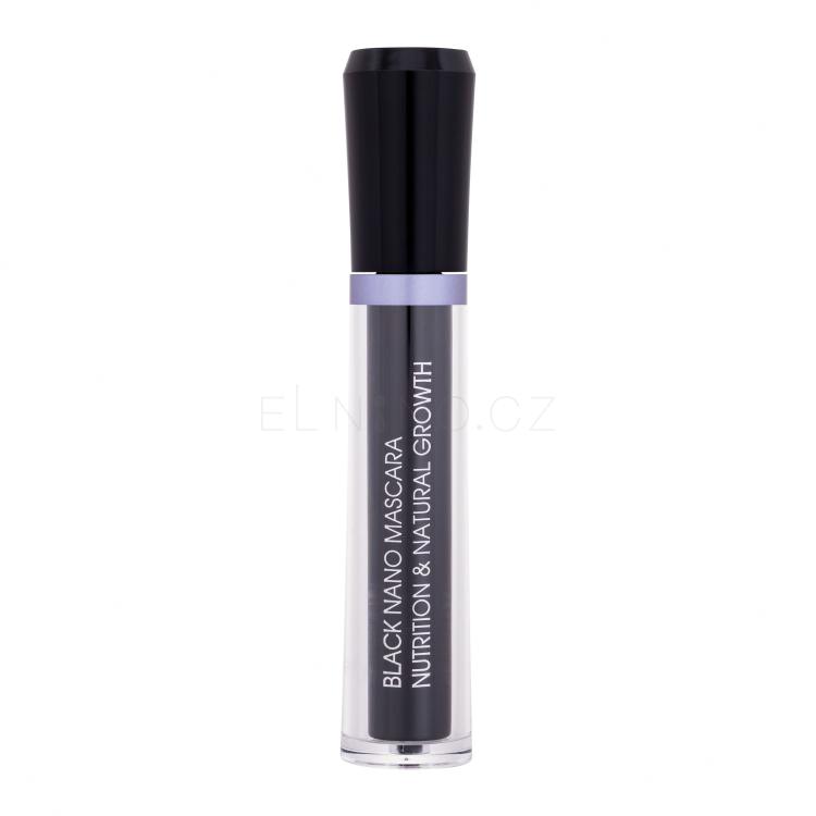 M2 Beauté Black Nano Mascara Nutrition &amp; Natural Growth Řasenka pro ženy 6 ml Odstín Black