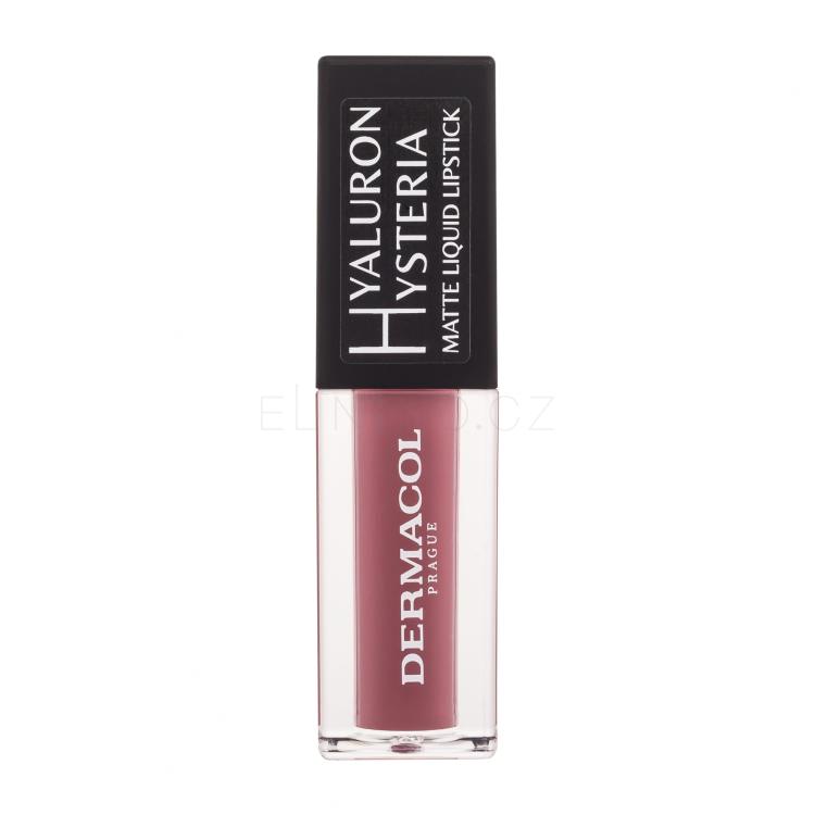 Dermacol Hyaluron Hysteria Matte Liquid Lipstick Rtěnka pro ženy 4,5 ml Odstín 06