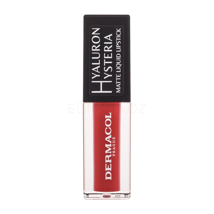 Dermacol Hyaluron Hysteria Matte Liquid Lipstick Rtěnka pro ženy 4,5 ml Odstín 07