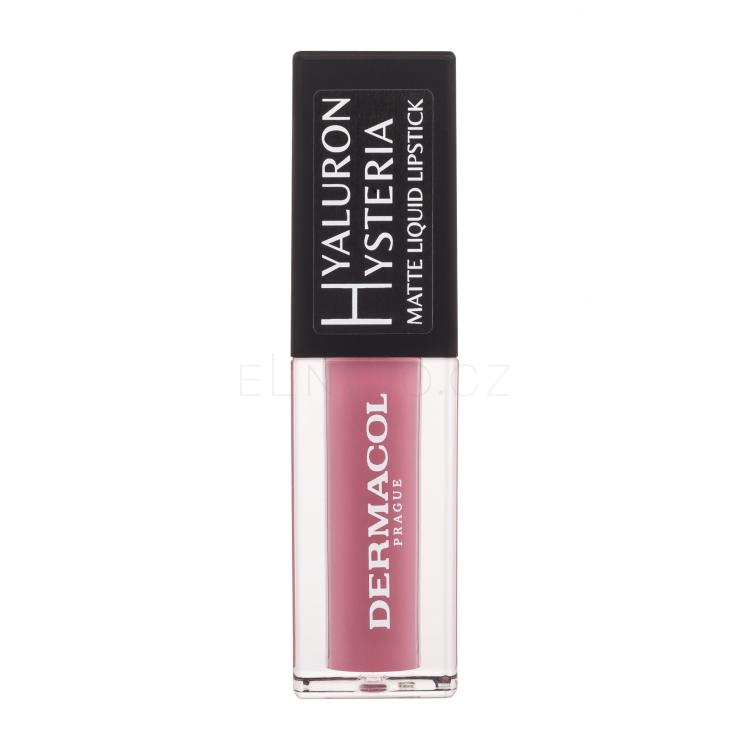 Dermacol Hyaluron Hysteria Matte Liquid Lipstick Rtěnka pro ženy 4,5 ml Odstín 01