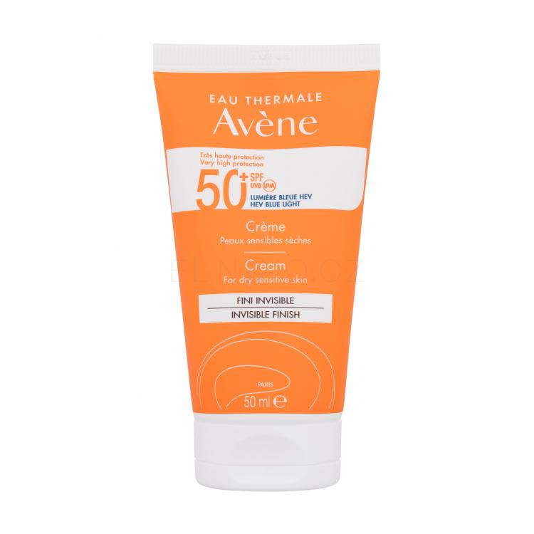 Avene Sun Cream Invisible Finish SPF50+ Opalovací přípravek na obličej 50 ml