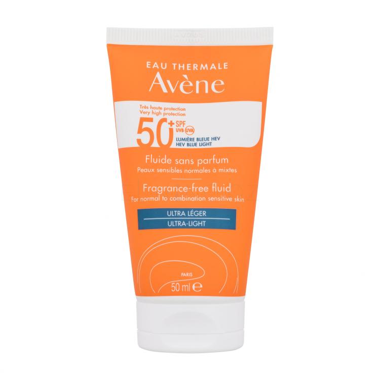 Avene Sun Fragrance-Free Fluid Ultra-Light SPF50+ Opalovací přípravek na obličej 50 ml