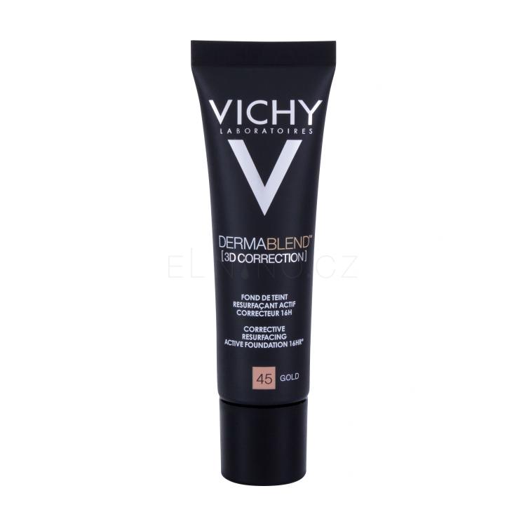 Vichy Dermablend™ 3D Antiwrinkle &amp; Firming Day Cream SPF25 Make-up pro ženy 30 ml Odstín 45 Gold poškozená krabička