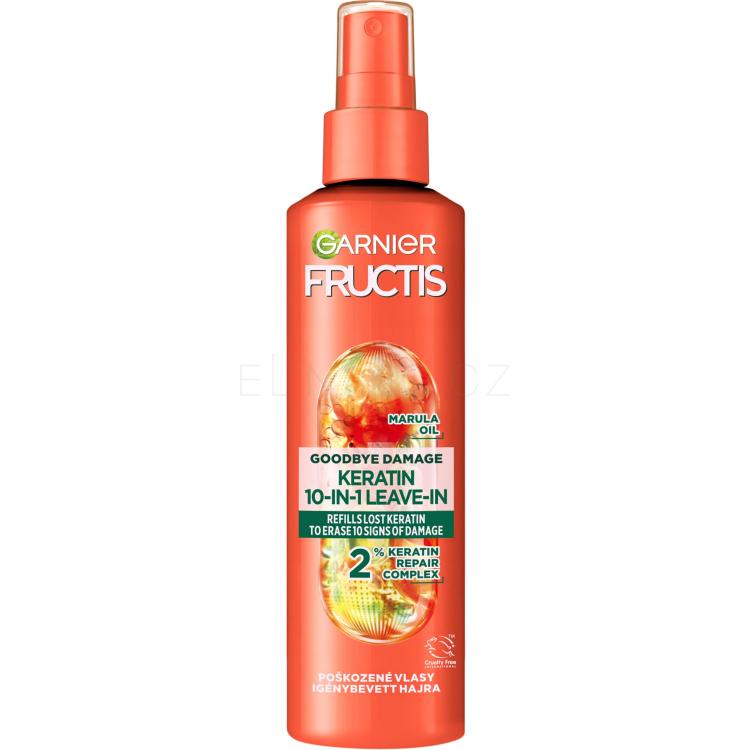 Garnier Fructis Goodbye Damage Keratin 10-In-1 Leave-In Bezoplachová péče pro ženy 150 ml