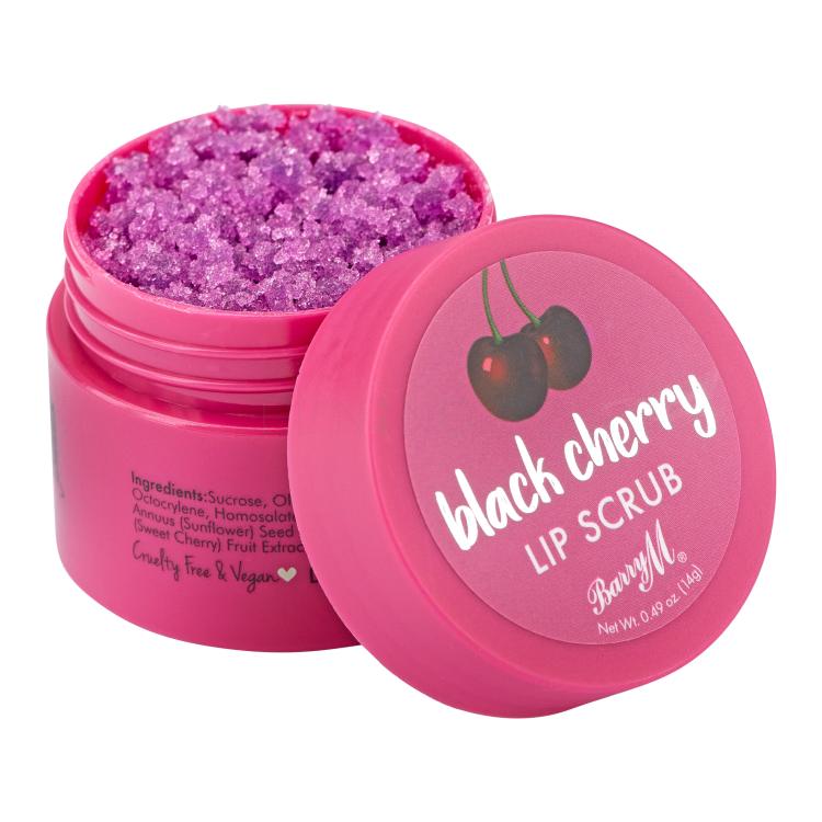 Barry M Lip Scrub Black Cherry Peeling pro ženy 15 g