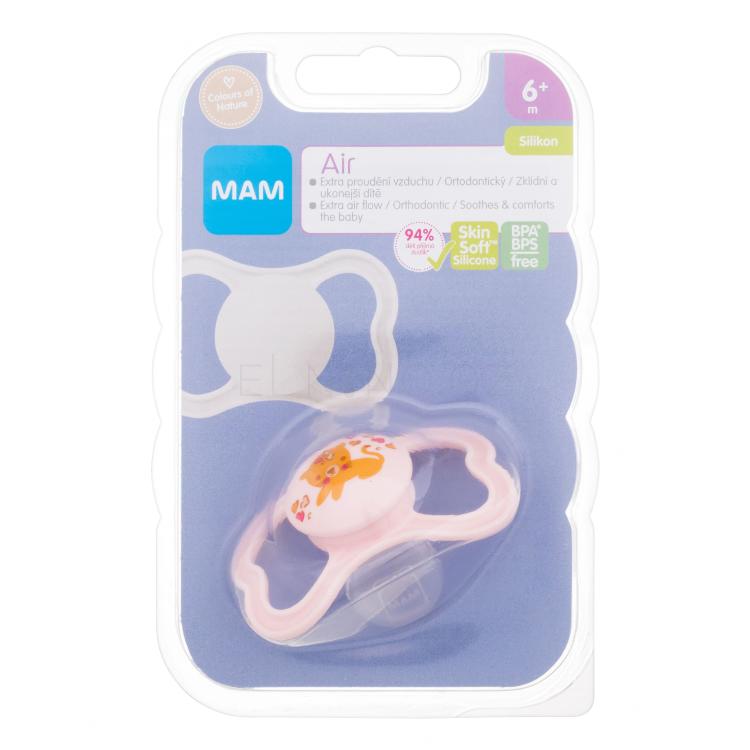 MAM Air Silicone Pacifier 6m+ Tiger Dudlík pro děti 1 ks